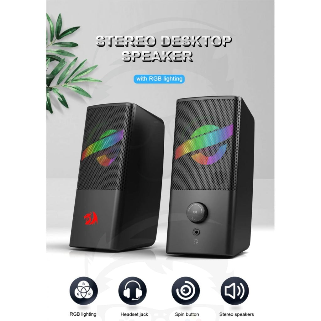 Redragon GS530 Air RGB 6W Gaming Desktop Speaker Redragon GS530 Air RGB 6W Gaming Desktop Speaker